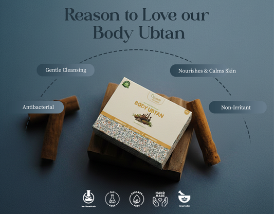 Multani Mitti Ubtan Soap For Body - Natural Organic and Non- Toxic Ayurvedic Soap for smooth and moisturized skin by ORGANIK GROCERIES