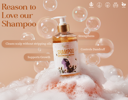 Multani Mitti Organic Natural Shampoo - Chemical Free, SLS Free, Non Toxic, 100% Natural and Herbal,